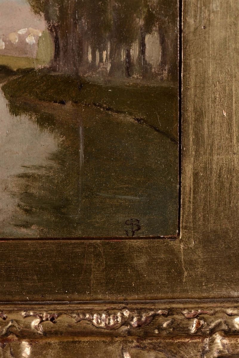 Telemaco Signorini (1835-1901)scorcio di Fiume