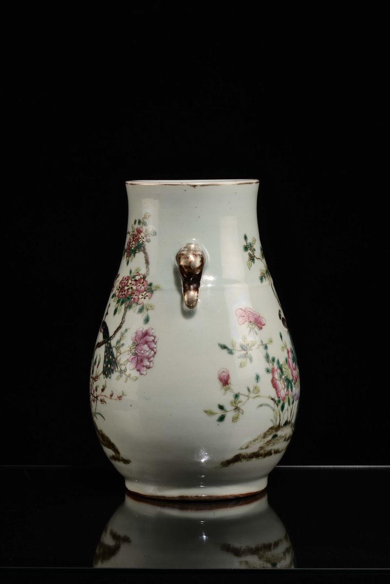 Vaso in Porcellana Famiglia Rosa, Cina XX Secolo