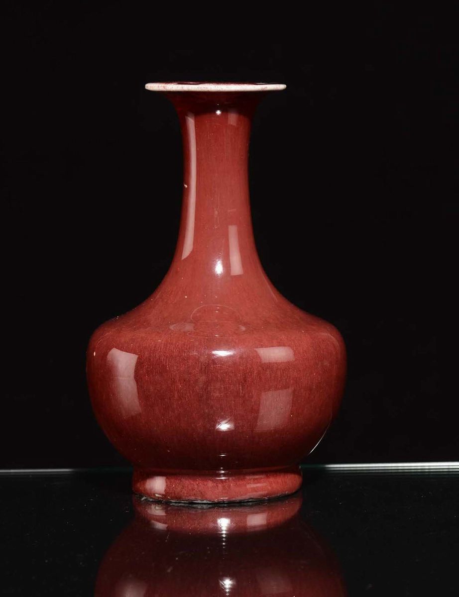 Vaso in Porcellana con Decori Cloisonnè, Cina XX Secolo