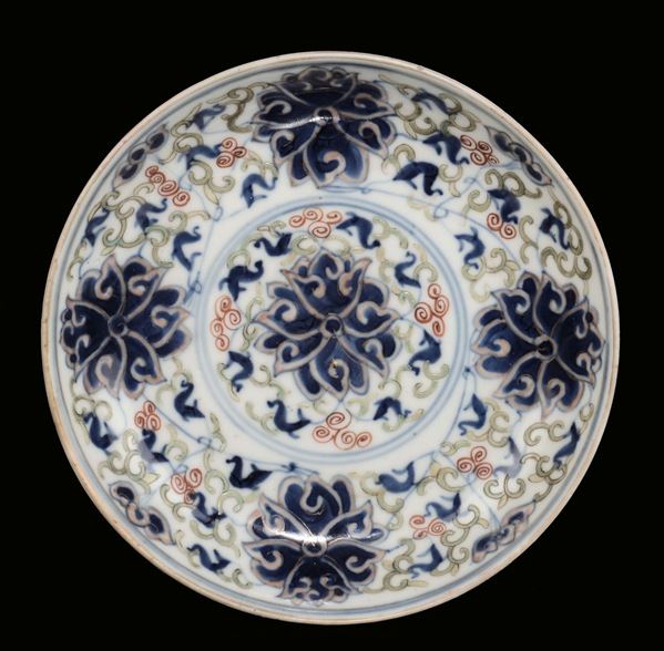 Piattino in porcellana, Cina fine XIX secolo