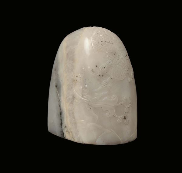 A jade “mountain” seal, China, Qing Dynasty, 19th century