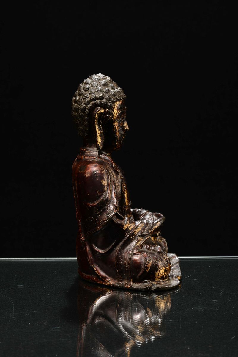 Sakyamuni in Bronzo, Cina, Dinastia Ming, XVII Secolo