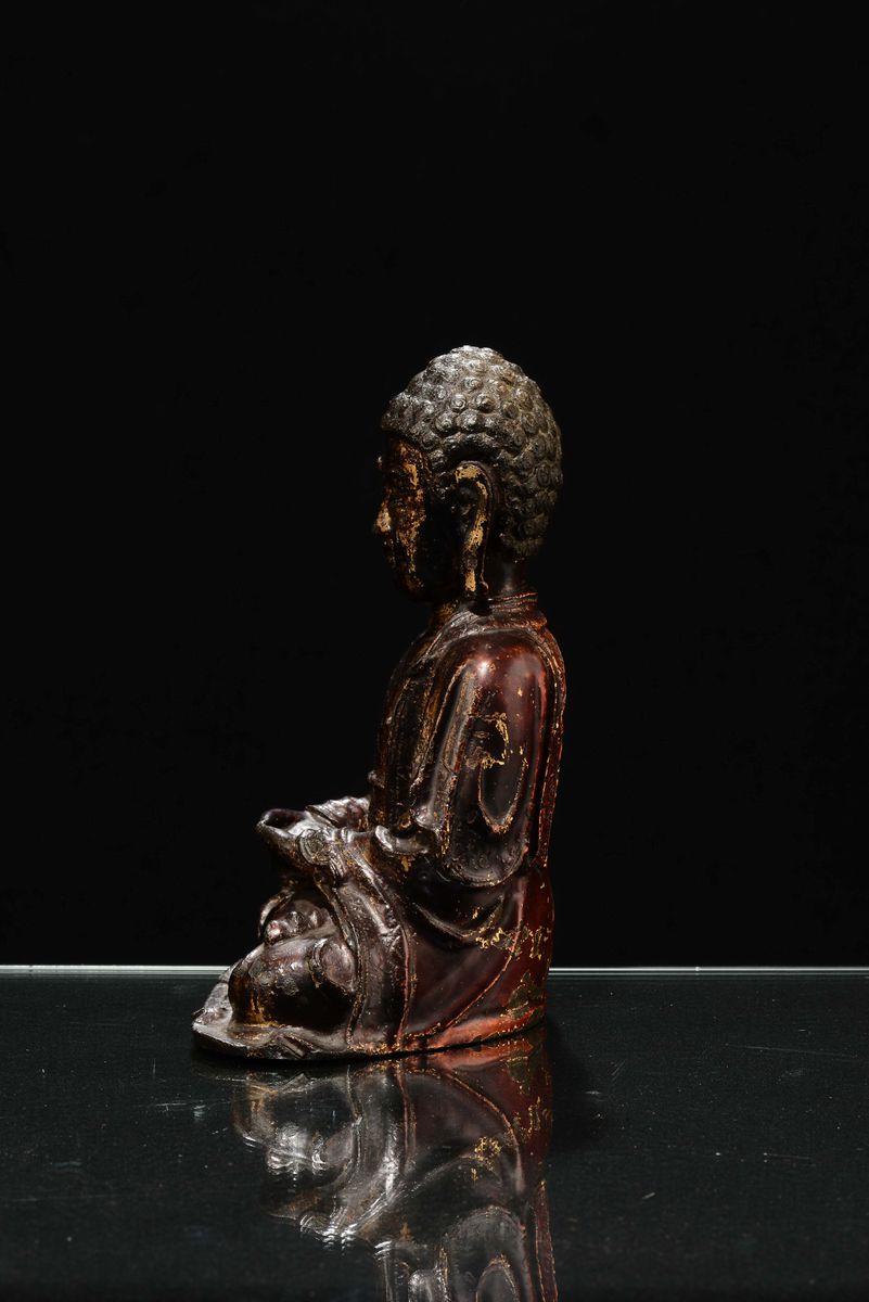 Sakyamuni in Bronzo, Cina, Dinastia Ming, XVII Secolo