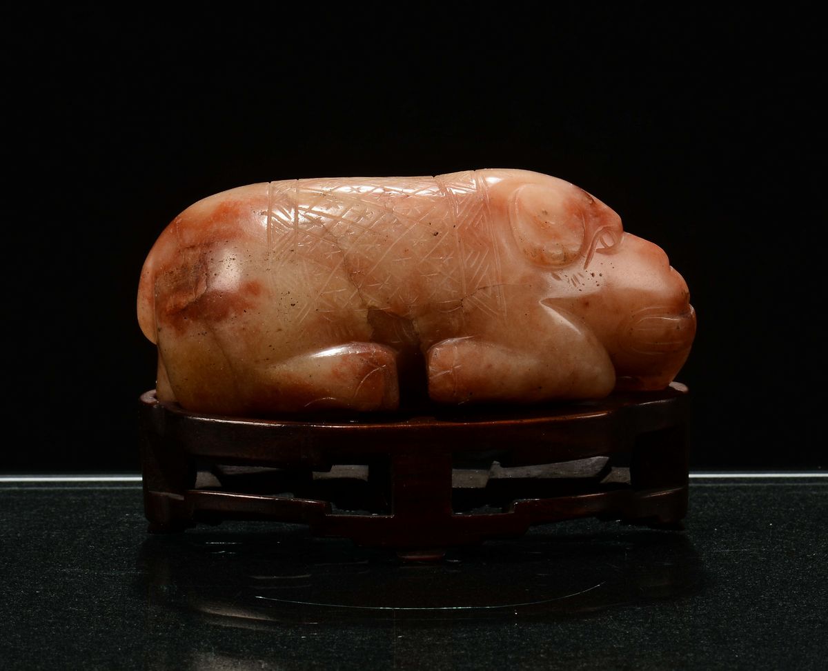 Agata Carneliana Scolpita a Guisa di Elefante, Cina, Dinastia Qing, Fine del XVIII Secolo