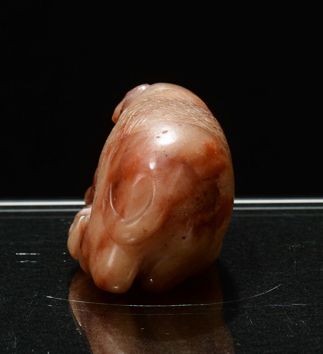 Agata Carneliana Scolpita a Guisa di Elefante, Cina, Dinastia Qing, Fine del XVIII Secolo