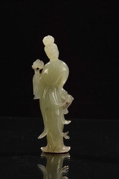 Guanyin in Pietra Dura, Cina, XX Secolo