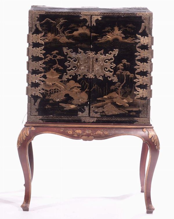 A small wood piece of furniture, Japan, Edo Period, 19th century