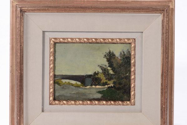 Leonardo Dudreville (1885-1976) Ponte del Ticino a Magenta