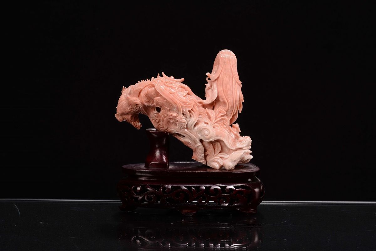 Sirena in Corallo, Cina Inizio XX Secolo