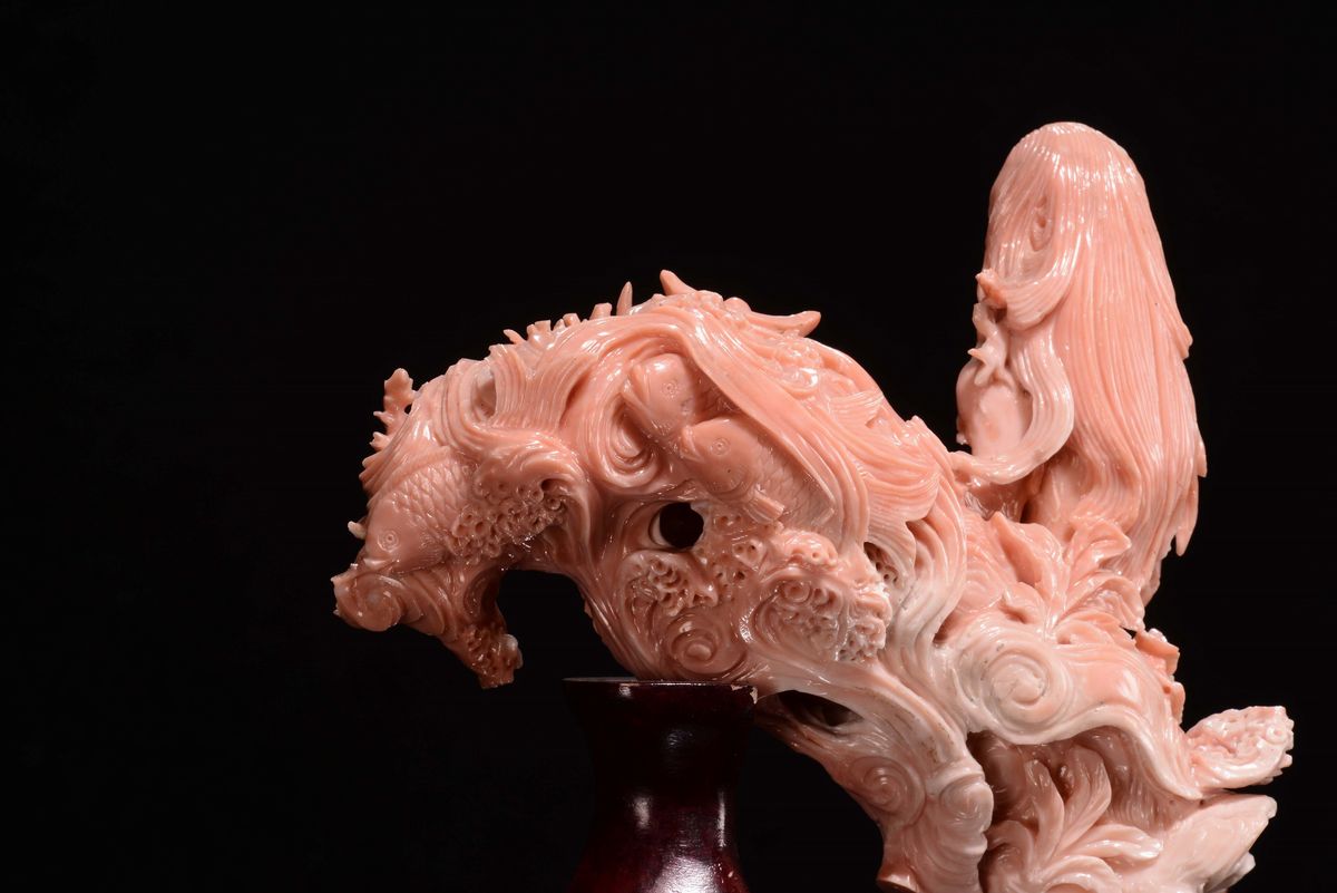 Sirena in Corallo, Cina Inizio XX Secolo