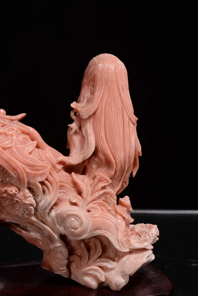 Sirena in Corallo, Cina Inizio XX Secolo