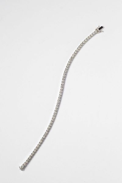 Braccialetto Tipo Tennis con Diamanti per Ct 3,30