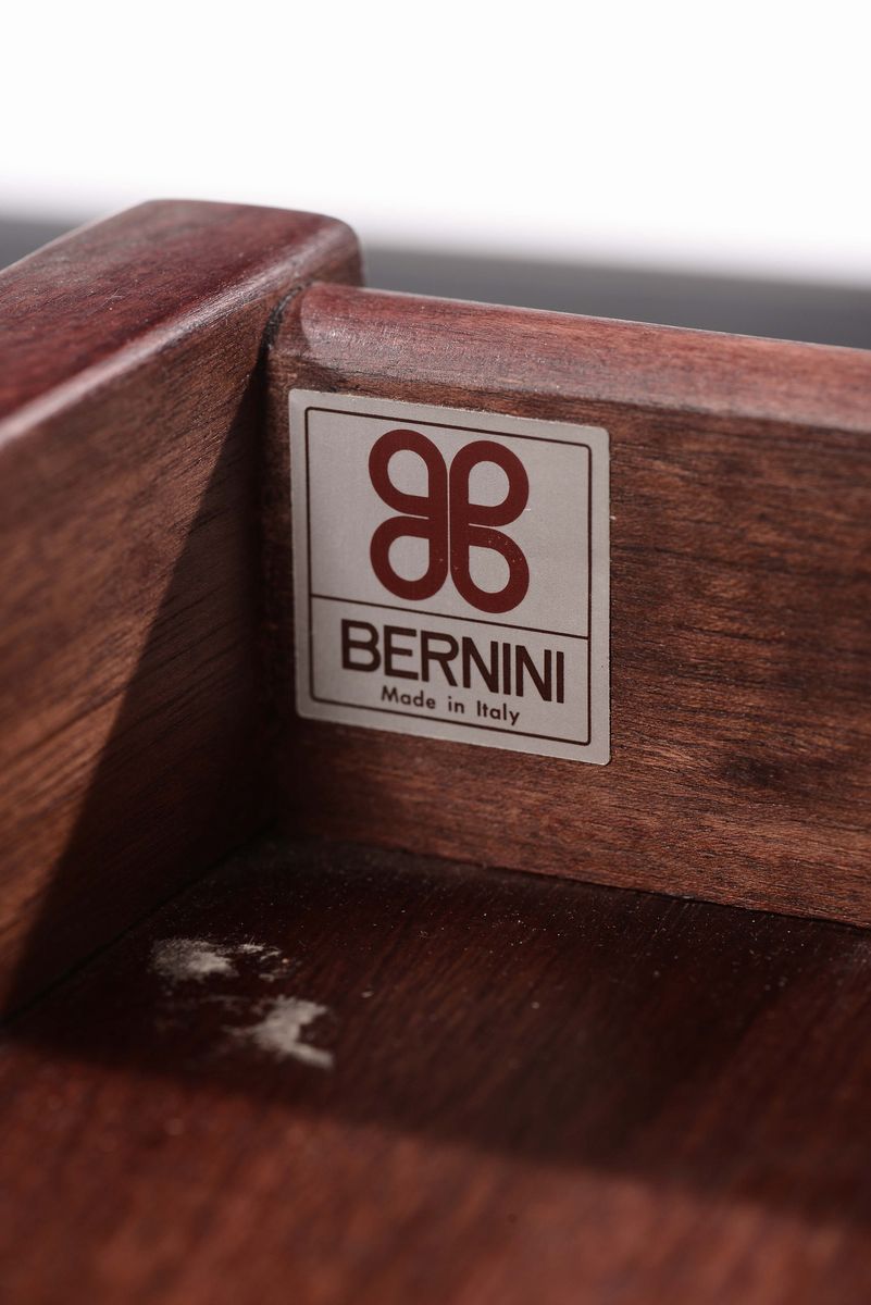 Gianfranco Frattini Mobile in Legno Jacaranda con Etichetta Originale. Prod. Bernini, Italia, 196...
