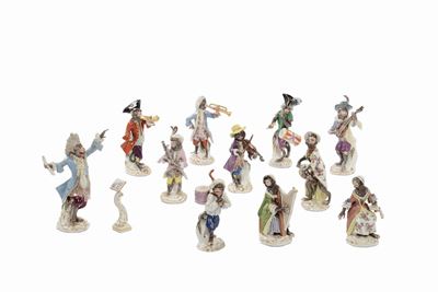 Concerto delle Scimmie in Porcellana, Meissen XX Secolo