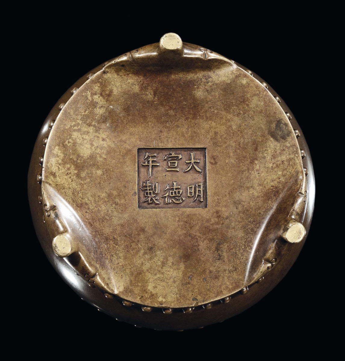 Piccolo Censer in Bronzo, Cina Dinastia Ming, Marchiato Xuande