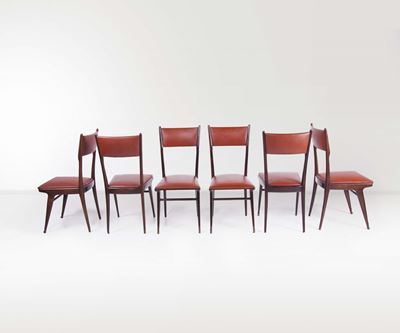 Carlo De Carli. Sei Sedie in Frassino. Prod. Cassina, Italia, 1957
