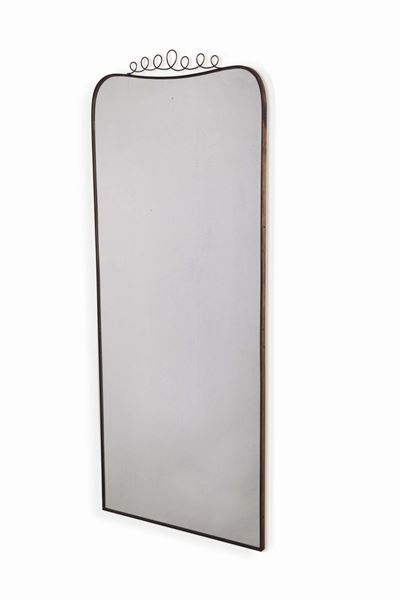 Specchiera con Cornice in Ottone. Prod. Italia, 1940 Ca.