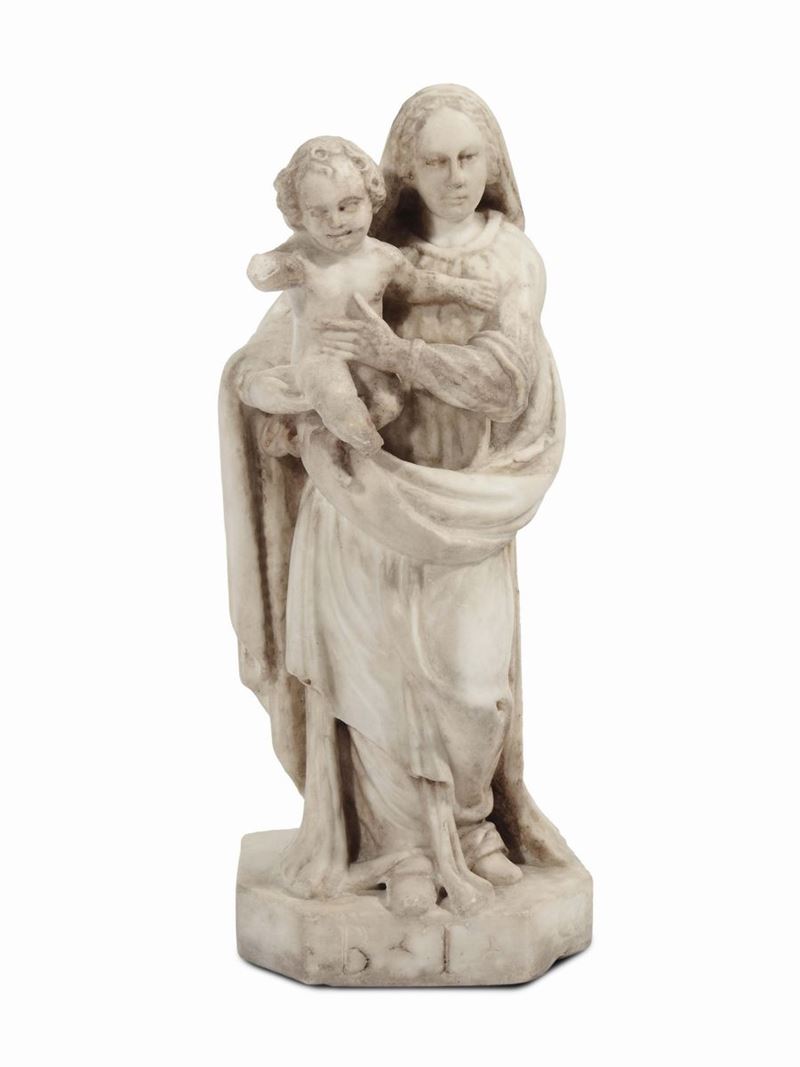 Scultore del XVIII secolo Madonna con Bambino  - Asta Antiquariato e Dipinti Antichi - Cambi Casa d'Aste