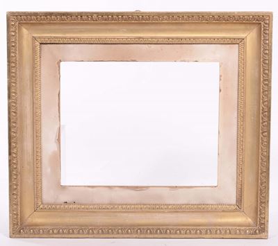 Cornice in Legno Intagliato e Dorato a Palmette e Ovuli Neoclassica