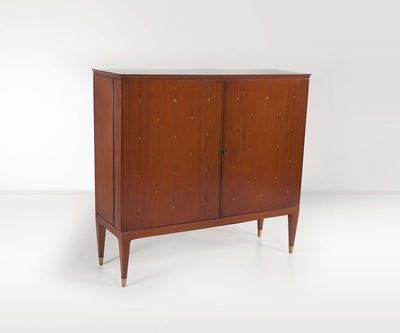 Paolo Buffa. Mobile Bar in Legno a Due Ante. Prod. Italia, 1950 Ca.
