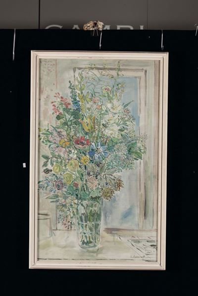 Oscar Saccorotti (roma 1898- Recco 1989)vaso di Fiori