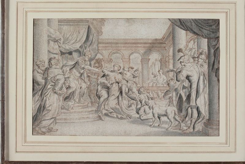 Domenico Piola (Genova 1627 - 1703), bottega di Scena mitologica  - Asta Antiquariato e Dipinti Antichi - Cambi Casa d'Aste