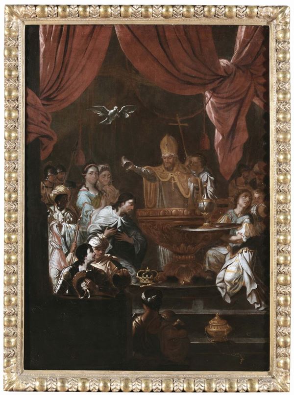 Francesco Solimena (1657-1747), cerchia di Battesimo