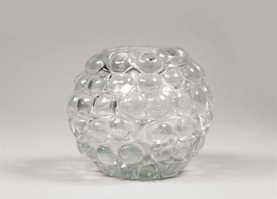 Ercole Barovier. Vaso a Lenti in Spesso Cristallo. Prod. Barovier e Toso, Italia, 1940