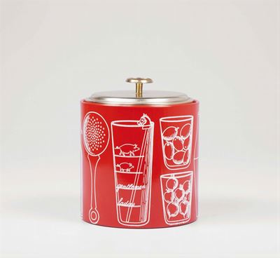 Piero Fornasetti. Portaghiaccio Realizzato per la Fiat. Prod. Fornasetti, Italia, 1950 Ca