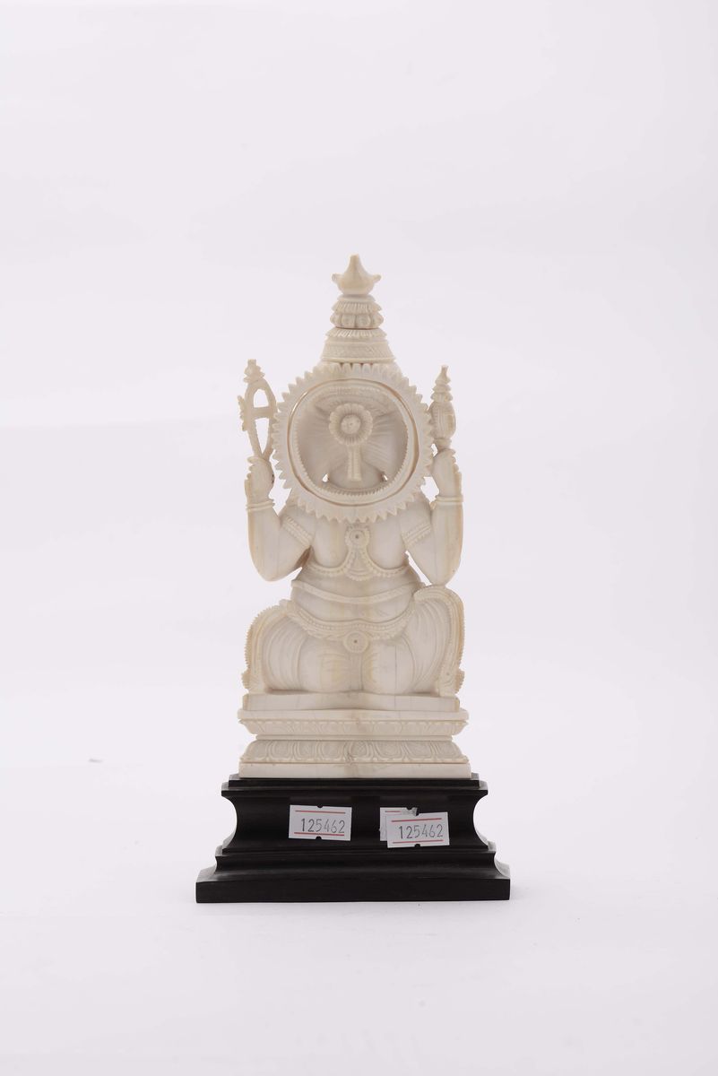 Statua in Avorio Raffigurante Ganesh, India, Inizio XX Secolo