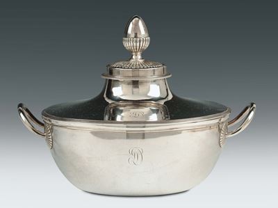 Zuppiera Biansata in Argento, Argentiere Jean Pierre Famechon, Attivo a Parigi dal 1820