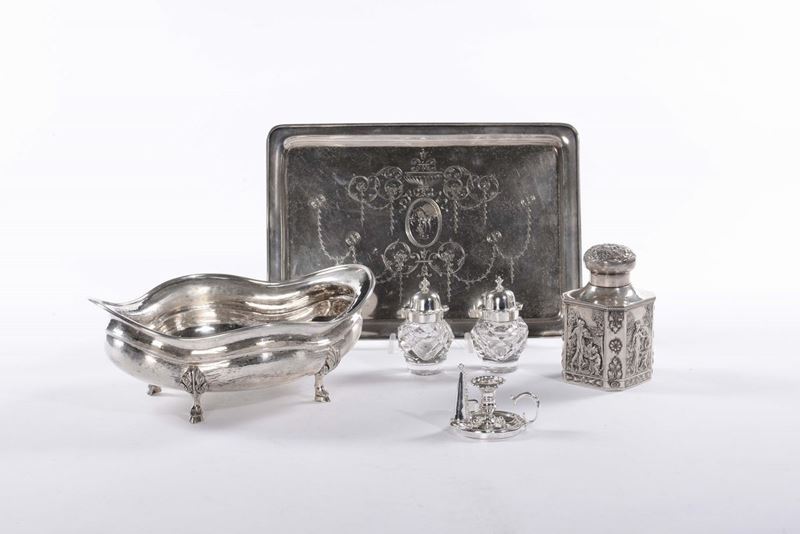 Lotto di oggetti in argento  - Auction Silvers and Jewels - Cambi Casa d'Aste