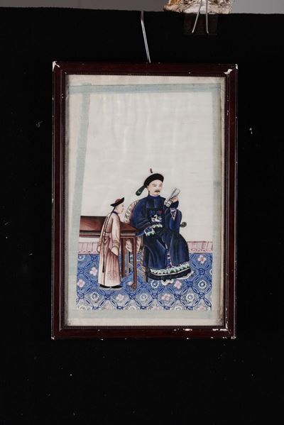Dipinto Raffigurante Personaggi Orientali, Cina