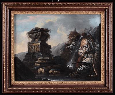 Anonimo del XIX Secolopaesaggi con Architetture