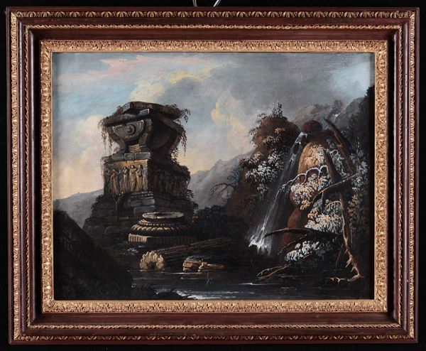 Anonimo del XIX secolo Paesaggi con architetture