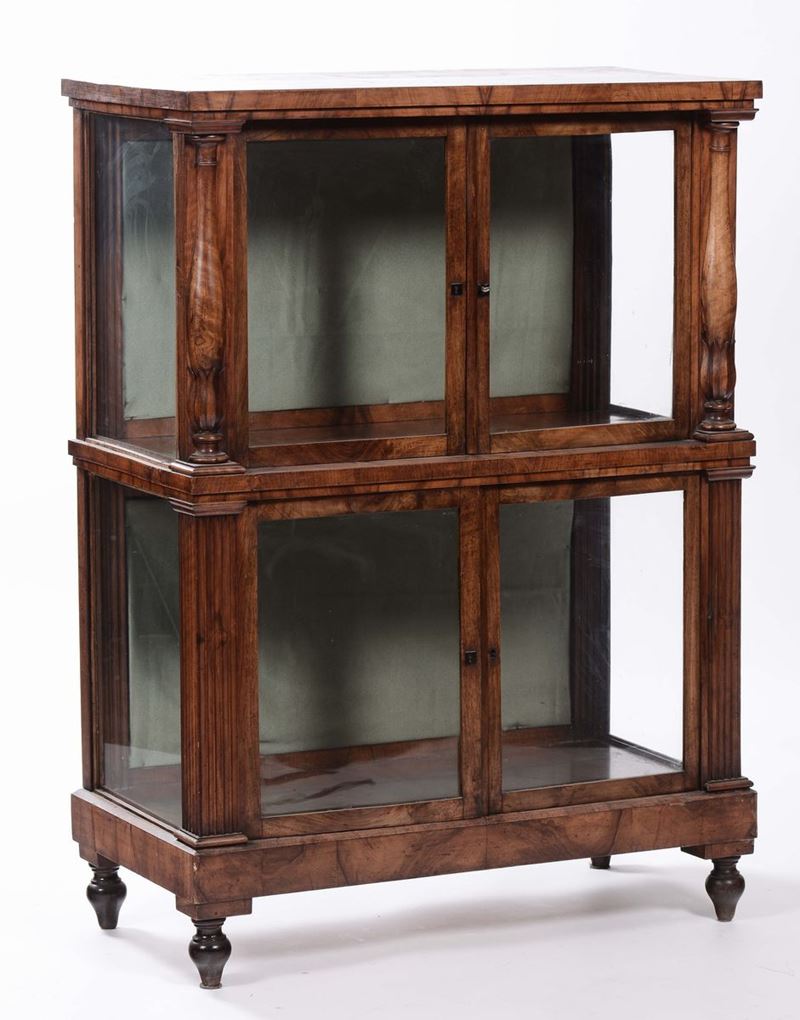 Vetrina in legno a quattro ante, XIX secolo  - Auction Antique and Old Masters - Cambi Casa d'Aste