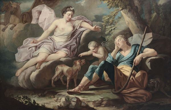 Scuola Francese del XVIII secolo Diana ed Endemione