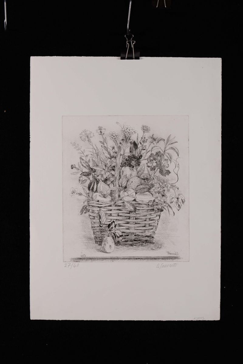 Oscar Saccorotti (1898-1986) Mazzo di fiori  - Auction Antique and Old Masters - Cambi Casa d'Aste