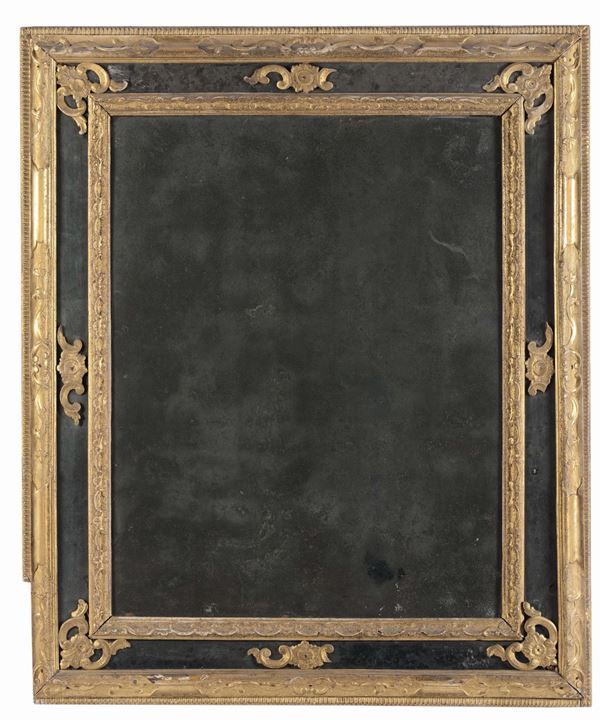 Specchiera intagliata e dorata, Venezia XVIII secolo