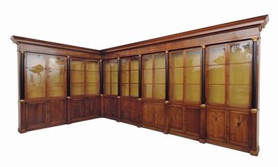 Libreria Ad Angolo in Noce, Toscana, Epoca Impero, Inizi XIX Secolo