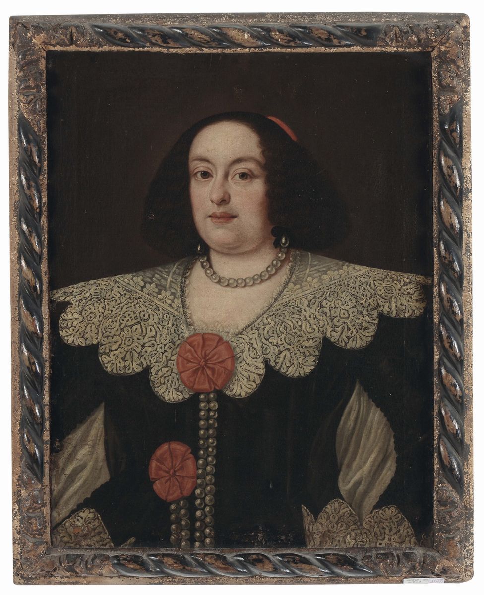 Justus Sustermans (anversa 1597 - Firenze 1681)ritratto di Gentildonna e Gentiluomo