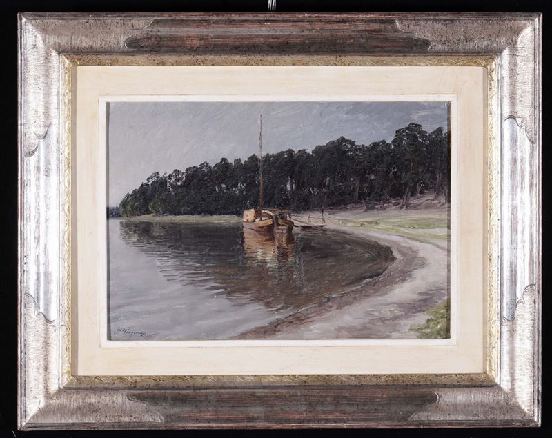 Paul Vorgang (1860-1927) Paesaggio  - Asta Antiquariato e Dipinti Antichi - Cambi Casa d'Aste