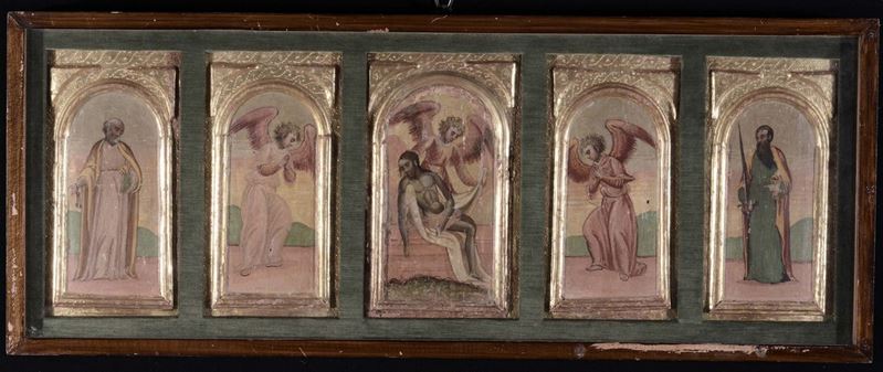 Scuola del XV secolo Santi  - Auction Antique and Old Masters - Cambi Casa d'Aste