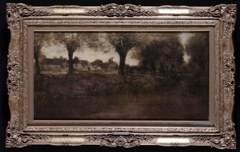 Anonimo del XIX secolo Paesaggio  - Auction 19th-20th century paintings - Cambi Casa d'Aste