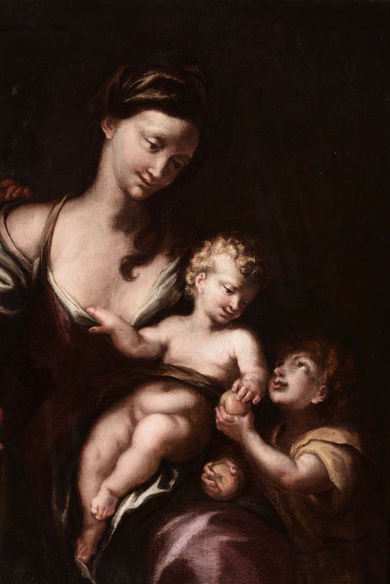 Domenico Piola (genova 1627 - 1703), Ambito Dimadonna con il Bambino