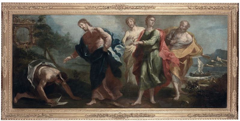 Scuola Veneta dell’inizio del  XVIII secolo Cristo risana gli apostoli  - Auction Old Masters Paintings - Cambi Casa d'Aste