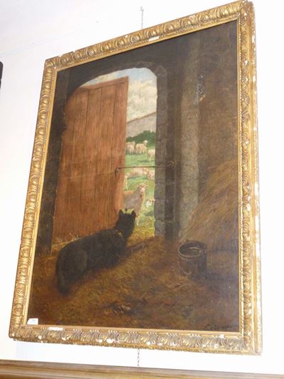 Charles Ceramano (1829-1909)pecore Davanti All'aia