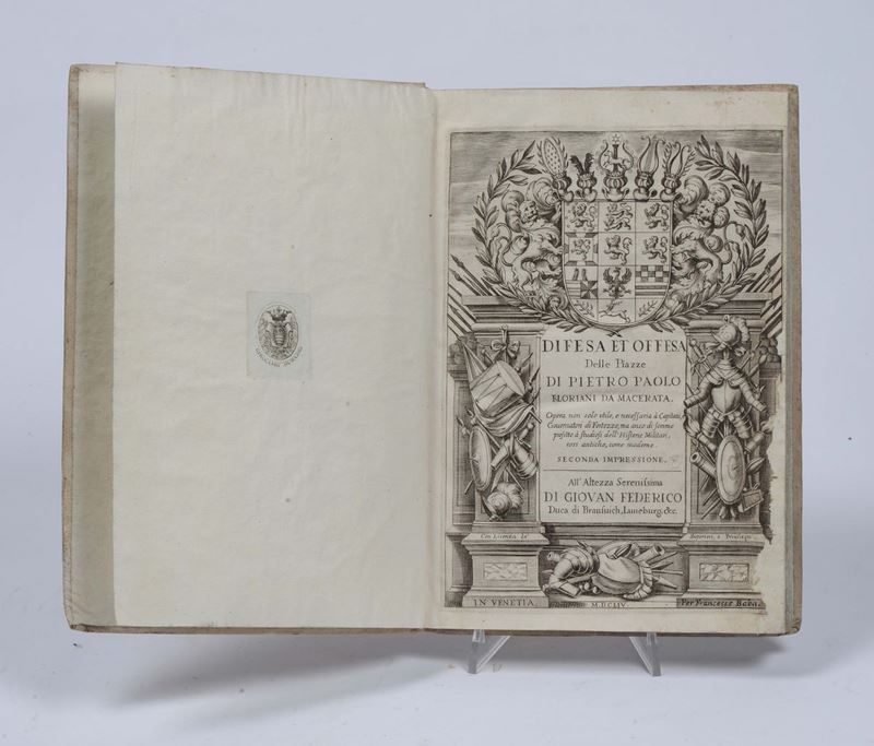 Floriani, Pietro Paolo Difesa ed offesa delle piazze (seconda impressione)  - Asta Antiquariato e Dipinti Antichi - Cambi Casa d'Aste