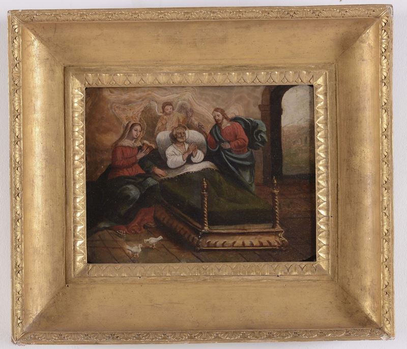Scuola Romana del XVII secolo Il passaggio di San Giuseppe  - Auction Antique and Old Masters - Cambi Casa d'Aste