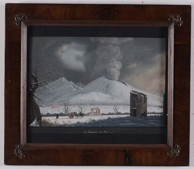 Anonimo del XIX Secolovesuvio Innevato